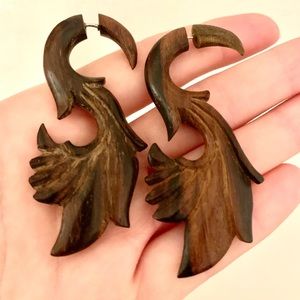 Wooden earrings